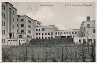 Ansichtskarte "Hof i. Bay. - Stadtkrankenhaus"