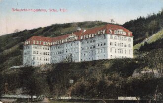 Ansichtskarte "Schwachsinnigenheim, Schwäbisch...