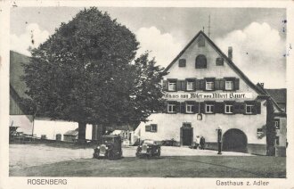 Ansichtskarte "Rosenberg - Gasthaus z. Adler"