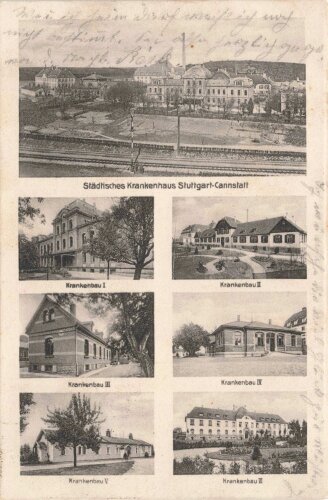 Ansichtskarte "Städtisches Krankenhaus...