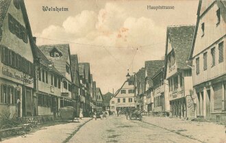 Ansichtskarte "Welzheim - Hauptstrasse"