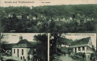 Ansichtskarte "Gruss aus Walkersbach"