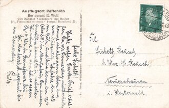 Ansichtskarte "Ausflugsort Paffenlöh"