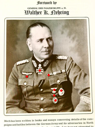 "Uniforms, Organization and History of the Afrikakorps" 255 Seiten, über DIN A5, gebraucht, englisch