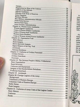 "Uniforms und Traditions of the German Army 1933-+1945, Vol. 2" DIN A5, 415 Seiten, gebraucht, englisch