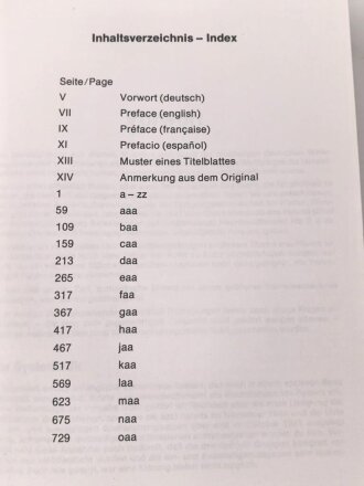 "Liste der Fertigungskennzeichen für Waffen, Munition und Gerät" Origialgetreuer Nachdruck, DIN A5, 782 Seiten, gebraucht