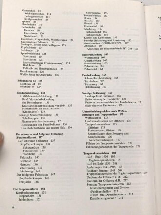 "Die Deutsche Wehrmacht, Uniformierung und Ausrüstung 1933-1945, Band 1 -Das Heer" DIN A5, 598 Seiten, gebraucht