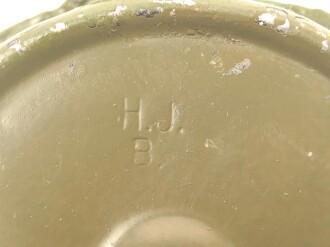 Ölkanne für die Werkzeugtasche MG34/42 der Wehrmacht, überlackiertes Stück