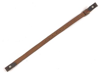 Stahlhelm Kinnriemen Wehrmacht, neuzeitliche Fertigung. Ungereinigt