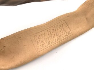 Innenfutter für einen Tropenhelm der Wehrmacht. Kopfgrösse 57, Lagerschaden