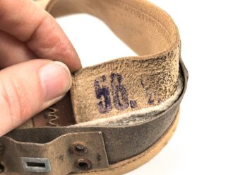 Innenfutter für einen Tropenhelm der Wehrmacht. Kopfgrösse 56, verzogenes Stück