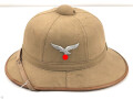 Afrikakorps, Tropenhelm für Angehörige der Luftwaffe. Guter Gesamtzustand, Kopfgrösse 56, Hersteller " SH 1942"