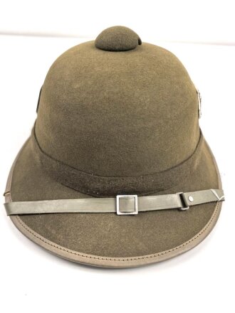 Tropenhelm für Angehörige des Heeres. Guter Gesamtzustand, Kopfgrösse 56, Ausführung in Filz