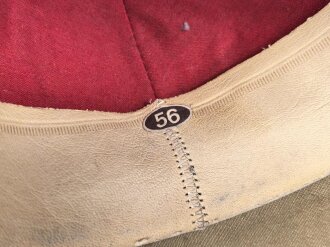 Afrikakorps, Tropenhelm für Angehörige des Heeres. Getragenes Stück, Kopfgrösse 56, Hersteller " Clemes Wagner"