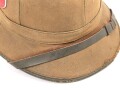 Afrikakorps, Tropenhelm für Angehörige des Heeres. Getragenes Stück, Kopfgrösse 56, Hersteller " Clemes Wagner"