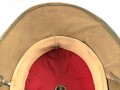 Afrikakorps, Tropenhelm für Angehörige des Heeres. Getragenes Stück, Kopfgrösse 56, Hersteller " Clemes Wagner"
