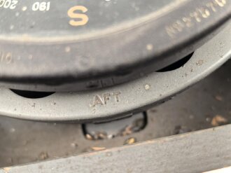 Großbritannien, Royal Air Force, Luftwaffe Kompass Type P 10. Guter Zustand, im originalen Transportkasten. Höchstwahrscheinlich aus der Zeit des 2. Weltkrieg. Ungereinigtes Stück