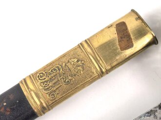 Österreich Ungarn k.u.k. Säbel für Staatsbeamte Modell 1889. Griffwickung fehlt, Klinge von Weyersberg Solingen leicht fleckig.