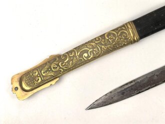 Österreich Ungarn k.u.k. Säbel für Staatsbeamte Modell 1889. Griffwickung fehlt, Klinge von Weyersberg Solingen leicht fleckig.