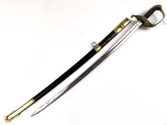 Österreich Ungarn k.u.k. Säbel für Staatsbeamte Modell 1889. Griffwickung fehlt, Klinge von Weyersberg Solingen leicht fleckig.