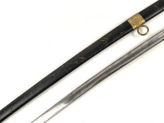 Österreich Ungarn k.u.k. Säbel für Staatsbeamte Modell 1889. Griffwickung fehlt, Klinge von Weyersberg Solingen leicht fleckig.