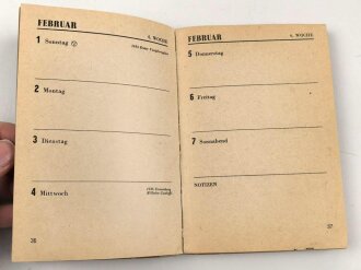 Panzergruppe Afrika, Kalender 1942. Keine Einträge, mit der seltenen Karte.