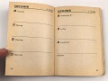 Panzergruppe Afrika, Kalender 1942. Keine Einträge, mit der seltenen Karte.