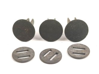 Satz Nieten für Stahlhelm der Wehrmacht. Originallack, ungebraucht, aus altem Lagerbestand