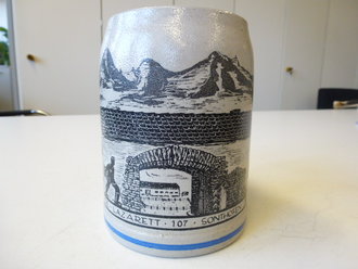 Bierkrug Pferde Lazarett 107 Sonthofen 1939/40. Sehr...