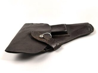 Pistolentasche aus braunem Ersatzmaterial, ohne jegliche Markierungen.