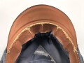 Luftwaffe, Schirmmütze für Mannschaften fliegendes Personal oder Fallschirmtruppe. Die Schwinge hängt an nur einem Splint. Kopfgrösse gemessen 56