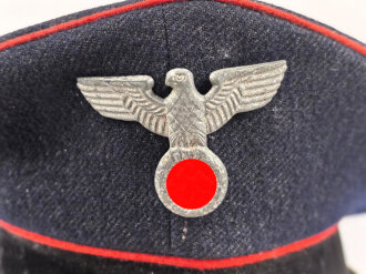 Schirmmütze für Angehörige der Deutschen Reichsbahn III.Reich. Ungereinigtes Stück, Kopfgrösse gemessen etwa 55