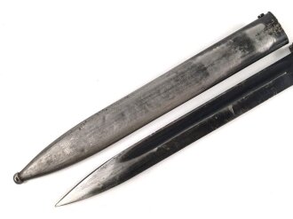 Seitengewehr Modell 84/98 für k98 der Wehrmacht. Nummerngleiches Stück von Coppel G.m.B.H. 1940