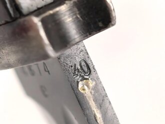 Seitengewehr Modell 84/98 für k98 der Wehrmacht. Nummerngleiches Stück von Coppel G.m.B.H. 1940