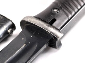 Seitengewehr Modell 84/98 für k98 der Wehrmacht. Nummerngleiches Stück von Coppel G.m.B.H. 1940