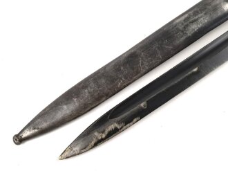 Seitengewehr Modell 84/98 für k98 der Wehrmacht. Nummerngleiches Stück von F. Herdera.Sn 1939