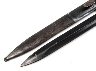 Seitengewehr Modell 84/98 für k98 der Wehrmacht. Nummerngleiches Stück von F. Herdera.Sn 1939