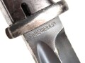 Seitengewehr Modell 84/98 für k98 der Wehrmacht. Nummerngleiches Stück von F. Herdera.Sn 1939