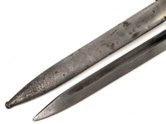 Seitengewehr Modell 84/98 für k98 der Wehrmacht. Nummerngleiches Stück von S/245 36