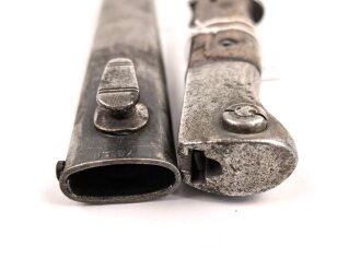 Seitengewehr Modell 84/98 für k98 der Wehrmacht. Nummerngleiches Stück von S/245 36