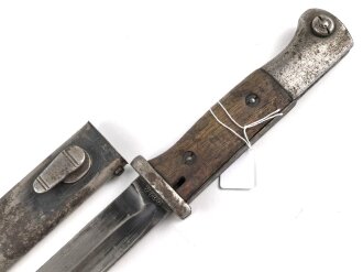 Seitengewehr Modell 84/98 für k98 der Wehrmacht. Nummerngleiches Stück von S/245 36