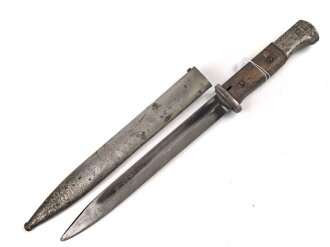 Seitengewehr Modell 84/98 für k98 der Wehrmacht. Nummerngleiches Stück von S/245 36