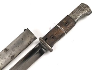 Seitengewehr Modell 84/98 für k98 der Wehrmacht. Nummerngleiches Stück von S/245 36