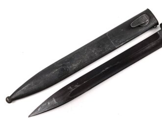 Seitengewehr Modell 84/98 für k98 der Wehrmacht. Nummerngleiches Stück von 42 fno