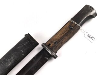 Seitengewehr Modell 84/98 für k98 der Wehrmacht. Nummerngleiches Stück von 42 fno