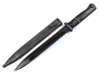 Seitengewehr Modell 84/98 für k98 der Wehrmacht. Nummerngleiches Stück von 42 asw