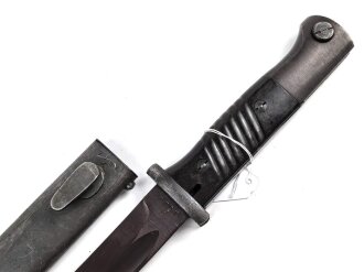 Seitengewehr Modell 84/98 für k98 der Wehrmacht. Nummerngleiches Stück von 42 asw