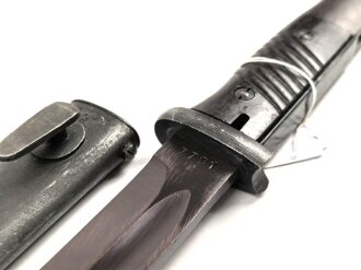 Seitengewehr Modell 84/98 für k98 der Wehrmacht. Nummerngleiches Stück von 42 asw