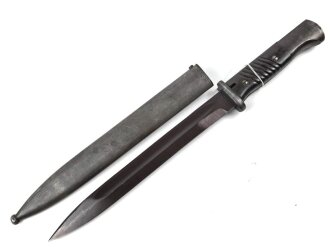 Seitengewehr Modell 84/98 für k98 der Wehrmacht. Nummerngleiches Stück von 42 asw