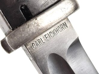 Seitengewehr Modell 84/98 für k98 der Wehrmacht. Nummerngleiches Stück von Carl Eickhorn 1939